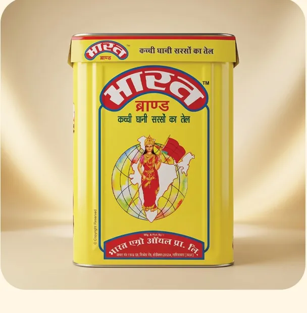 Bharat Kachi Ghani Mustard Oil 15 L tin