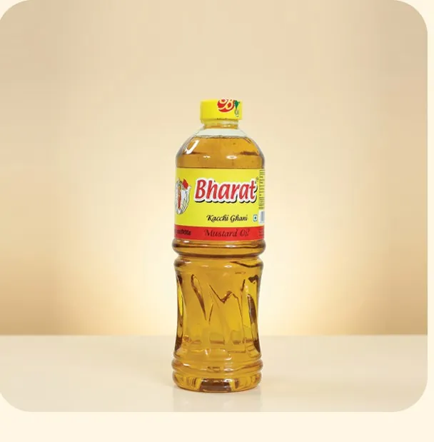 Bharat Kachi Ghani Mustard Oil 200 ml bottle