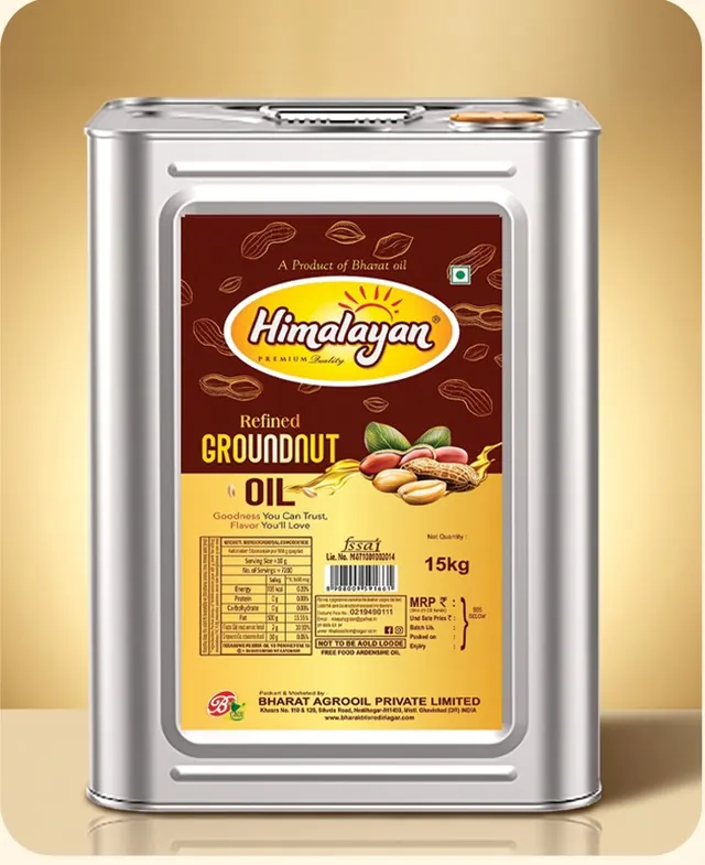 Himalayan Refined Groundnut Oil 15 L tin