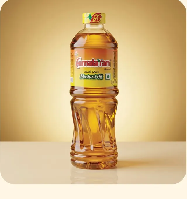 Himalayan Kachi Ghani Mustard Oil 500 ml bottle